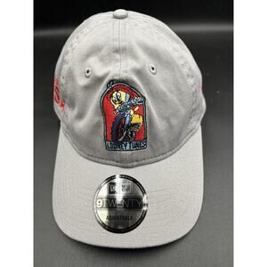 Tweety On A BIKE Team USA Looney Tunes Hat New Era 9Twenty Adjustable Gray NWT